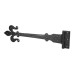 Olde Forge Fleur de Lys Door Tee Hinge - 463 x 120mm - Antique Black Iron - Pair