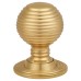 Exel Beehive Ball Cabinet Knob - 35mm Diameter - Polished Brass