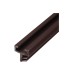 Exitex Sash Window Centre Leg Pile Carrier - 2200mm Length - No Pile - Brown