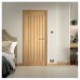 LPD Mexicano 5 Panel Unfinished Solid Internal Door - 2032 x 813 x 35mm - Oak