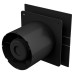 Everything Ventilation Mela Air Glass EVEMAG100T003 Bathroom Extractor Fan with Timer - Black