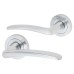 Exel Satin Chrome Door Handles on Round Rose - Eloise Range 