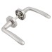 Exel Satin Chrome Door Handles on Round Rose - Eloise Range 