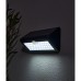 Forum Zink Dawdon 9.2W LED Solar Outdoor Down Wall Light with PIR - IP44 - 6000K - Black