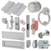 Front Door Furniture Kit - Satin Chrome