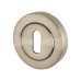 Excel Escutcheon - 52mm Diameter - Keyhole - Satin Nickel