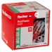 Fischer DuoPower Nylon Wall Plug - 8 x 65mm - Red & Grey - Pack of 50