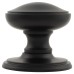 Hampstead Round Centre Door Knob - 80mm Rose Diameter - Matt Black