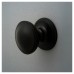 Hampstead Round Centre Door Knob - 80mm Rose Diameter - Matt Black