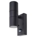 Exel LED Outdoor Up & Down Wall Light with PIR - IP44 - Anthracite