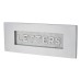 Embossed Letter Plate - 254 x 101mm - Polished Chrome