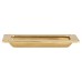 Exel Rectangular Flush Cabinet Pull Handle - 102 x 45mm - Polished Brass