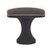 Hampstead Rayon Square Cabinet Knob - 35 x 35mm - Brushed Oil Rubbed Bronze