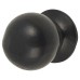 Olde Forge Ball Cabinet Knob - 30mm Diameter - Black Iron