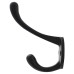 Alexander & Wilks Victorian Single Hat & Coat Hook - 80 x 35mm - Powder Coat Black