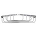 Croydex Wirework Small Corner Shower Soap Dish Basket - 40 x 195 x 120mm - Stainless Steel