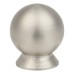 Exel Turned Ball Cabinet Knob - 30mm Diameter - Satin Stainless Steel