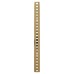 Exel Raised Bookcase Strip - 1829 x 24mm - Electro Brass Plated