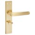 Exel Satin Brass Bathroom Door Handle - Norley Range - 200 x 42mm