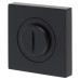 Serozzetta by Carlisle Brass Square Bathroom Turn & Release - 50mm Diameter - Matt Black