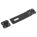 Light Duty Safety Hasp & Staple - 115mm Length - Black