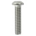 TIMCO Button Head Socket Screws - M6 x 25mm - A2 Stainless Steel - Pack of 10