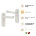 Hoppe AR600/25 Diamond White Nylon Steel Core Safety Bathroom Door Handle - 57m c/c - Paris Range
