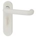 Hoppe AR600/25 Diamond White Nylon Steel Core Safety Bathroom Door Handle - 57m c/c - Paris Range