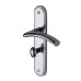 M Marcus Polished Chrome Bathroom Door Handle - Tosca Range - 205 x 42mm