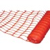 Light Duty Webbed Barrier Fencing Mesh - 1m x 50m - Orange