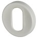 Hoppe AR600/28 Nylon Escutcheon - 52mm Diameter - Oval - Diamond White - Pair