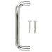 Exel 10mm D-Bar Cabinet Pull Handle - 96mm Centres - Polished Chrome