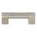 Exel 22mm Chunky Keyhole D-Bar Cabinet Pull Handle - 96mm Centres - Brushed Nickel