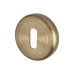 Exel Escutcheon - 50mm Diameter - Keyhole - Antique Brass