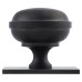 Alexander & Wilks Quantock Cabinet Knob on Square Backplate - 38mm Diameter - PVD Dark Bronze