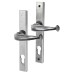 Olde Forge Cottage Slimline Lock Door Handle - Euro - 92mm c/c - Pewter