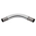 38mm Solid Brass 90° Curved Radius Elbow - Polished Chrome
