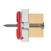 Fischer 10 S DuoTec Toggle Cavity Fixing with Screws - 10 x 50mm - Red & Grey - Pack of 10