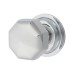 Exel Octagonal Centre Door Knob - 79mm Rose Diameter - Polished Chrome