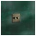 Knightsbridge 5 - 150W 2 Gang 2 Way Push On/Off Rotary Square Intelligent LED Dimmer - Antique Brass