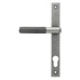 From The Anvil Brompton uPVC Slimline Knurled Multipoint Door Handle - 92mm c/c - Pewter