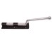 Monkey Tail Gate Bolt - Straight Handle - 450mm Length - Black Japanned