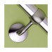 Rothley 40mm Handrail System - Connecting Wall Bracket - Brushed Nickel