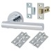 Exel Bella Latch Door Handle on Rose Kit - Polished Chrome