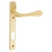 Carlisle Brass Astro uPVC Narrow Multipoint Door Handle - 92mm c/c - Polished Brass