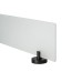 Croydex Epsom Flexi-Fix Frosted Glass Shelf - 590 x 135.5 x 60mm - Matt Black