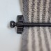 Exel Lines Stair Rod with Round Bulb Finials - 900mm Length - Matt Black