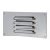 Exel Hooded Louvre Vent - 165 x 89mm - 1672mm² Free Air Flow - Satin Chrome