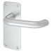 Exel Satin Aluminium 20mm Return to Door Latch Door Handle - 160 x 64mm