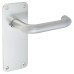 Exel Satin Aluminium 20mm Return to Door Latch Door Handle - 160 x 64mm